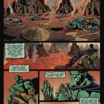 A comic book page featuring Hulk and his friends in an action-packed scene.