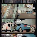 A comic page showing a car driving down the street, with colorful illustrations and speech bubbles.A comic page showing a car driving down the street, with colorful illustrations and speech bubbles.